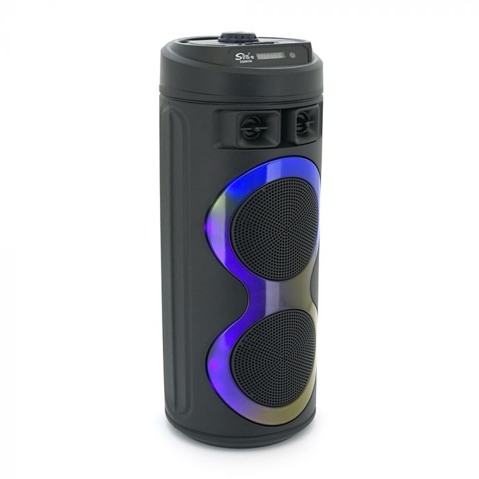 
					Акустична система з підсвічуванням ZQS6220, 2*10W, вбудований акум 3000mAh, живлення від USB кабелю, Black, Box