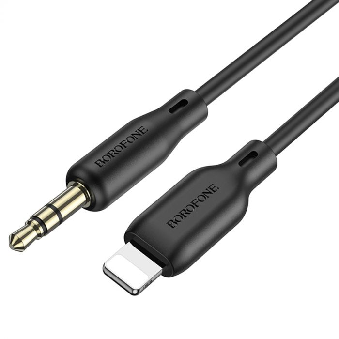 
					Кабель Borofone BL18 DC3.5 (тато) => Lighting (тато), круглий, 1м, Black, Box