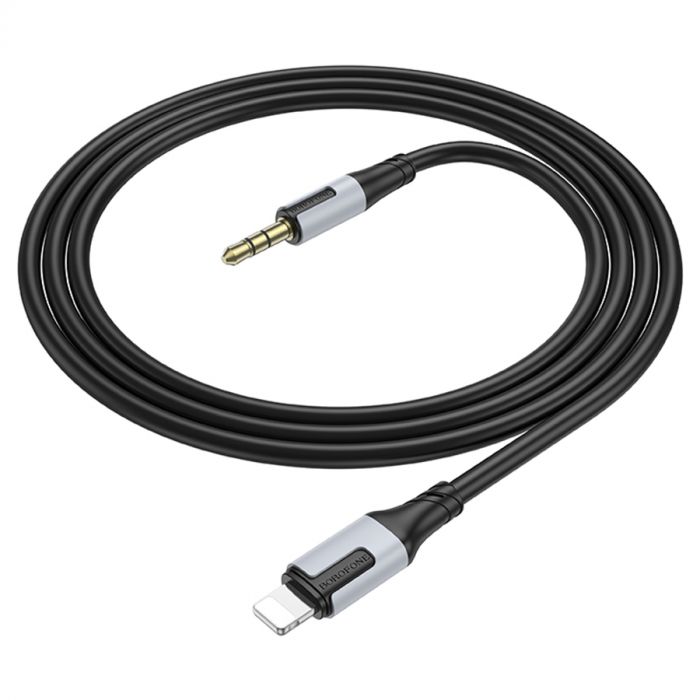 
					Кабель Borofone BL19 DC3.5 (тато) => Lighting (тато), круглий, 1м, Black, Box